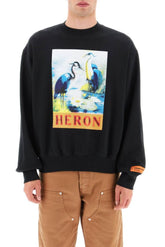 HALFTONE SWEATSHIRT WITH MULTICOLORED PRINT
